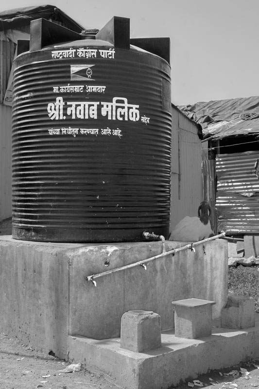 Impediments to enjoyment of Human Right to Water: 'Accessibility' Norm - ill-maintained public water supply tank in Mumbai, Maharashtra